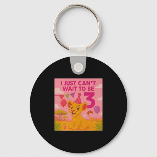 I Just Can't Wait To Be 3 Premium  Schlüsselanhänger (Vorderseite)