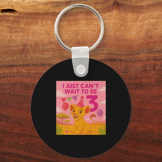 I Just Can't Wait To Be 3 Premium  Schlüsselanhänger (Vorderseite)