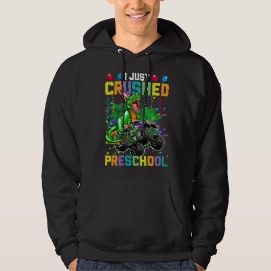 I Just Crushed PreSchool Dinosaur Boys Kids Monste Hoodie (Vorderseite)