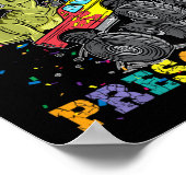 I just Crushed Preschool Dinosaur T-rex Gaming Mon Poster (Ecke)