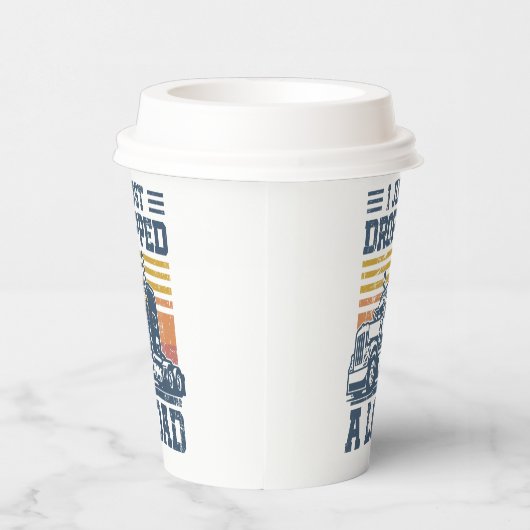 I Just Dropped A Load Gifts Funny Trucker Driver Pappbecher (Rechts)