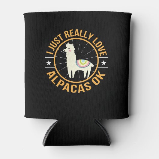 I just Echte Liebe Alpacas Liebe Alpaca Dosenkühler (Vorderseite)
