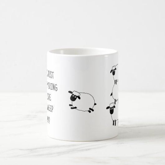 I just F*cking Liebe Sheep Ok, Sheep Lover Geschen Kaffeetasse (Mittel)
