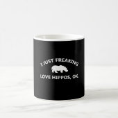 I Just Freaking Love Hippos Gift Kaffeetasse (Mittel)
