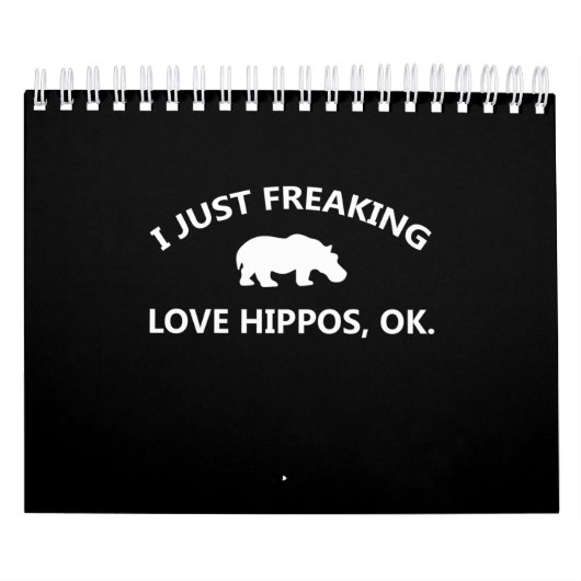 I Just Freaking Love Hippos Gift Kalender (Titelbild)