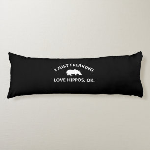I Just Freaking Love Hippos Gift Seitenschläferkissen