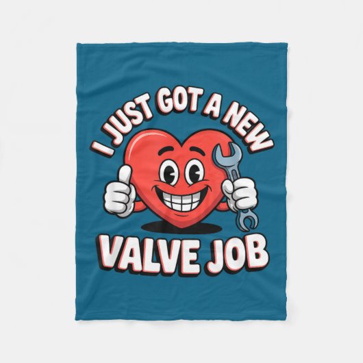I Just Got A New Valve Job Open Heart Surgery  Fleecedecke (Vorderseite)
