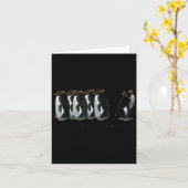 I just Gotta Be Me Penguin - Rockhopper Penguins Karte (Gelbe Blume)