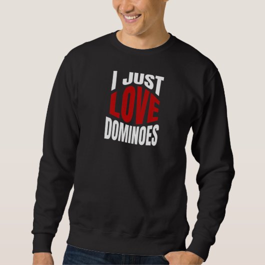 I just Liebe Dominoes Sweatshirt (Vorderseite)