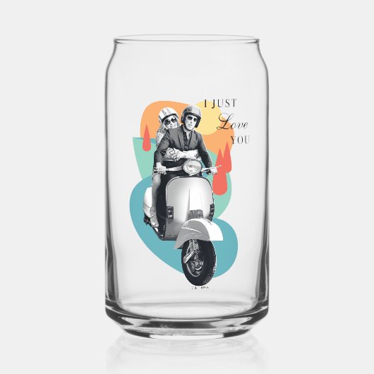 "I just Liebe You" Tanya & Greg - Der weiße Lotus Dosenglas (Vorderseite)