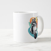 "I just Liebe You" Tanya & Greg - Der weiße Lotus Jumbo-Tasse (Vorderseite Rechts)