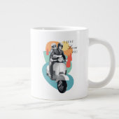 "I just Liebe You" Tanya & Greg - Der weiße Lotus Jumbo-Tasse (Rechts)