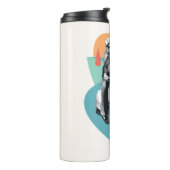 "I just Liebe You" Tanya & Greg - Der weiße Lotus Thermosbecher (Nach links gedreht)