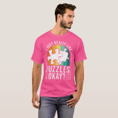 I Just Like Puzzles Puzzler Funny Jigsaw Puzzle T-Shirt (Vorne ganz)