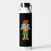 I Just Like to Run Running Runner Christmas Elf Trinkflasche (Vorne)
