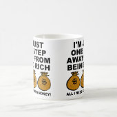 I Just Need Money Funny Mug or Travel Mug Kaffeetasse (Mittel)