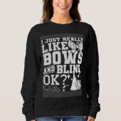 I Just Really Like Bows And Bling Cheerleader Chee Sweatshirt (Vorderseite)