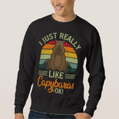 I Just Really Like Capybaras Ok Capybara Sweatshirt (Vorderseite)