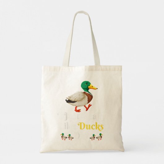 I Just Really Like Ducks Ok Funny Ducks Lovers Tragetasche (Rückseite)