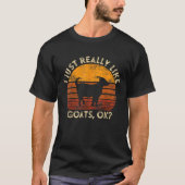 I Just Really Like Goats Farmer Farm Animal Goat L T-Shirt (Vorderseite)
