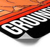 I Just Really Like Groundhogs Retro Groundhog  Poster (Ecke)