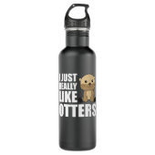 I just Really Like Otter - Sweet Otter Edelstahlflasche (Vorderseite)