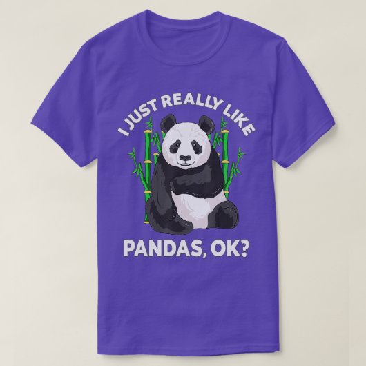 I Just Really Like Pandas Ok Cute Panda Kids Men W T-Shirt (Design vorne)