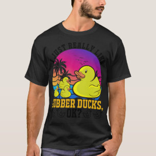 I Just Really Like Rubber Ducks Duck pet labrador  T-Shirt