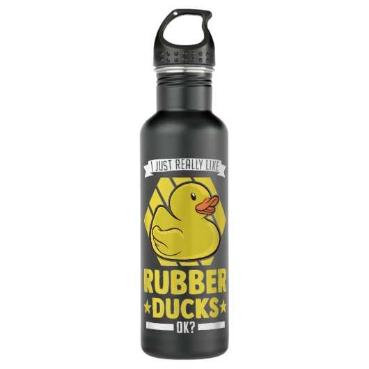 I just really like Rubber Ducks  Edelstahlflasche (Vorderseite)