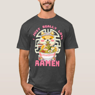 I just Really Love Anime Ramen Corgi Premium T-Shirt