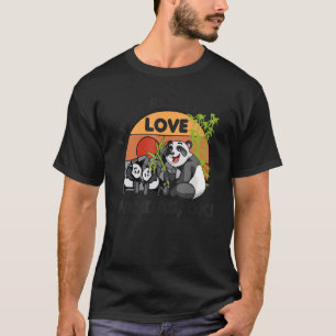 I Just Really Love Pandas Ok Animal Bear Retro 1 T-Shirt
