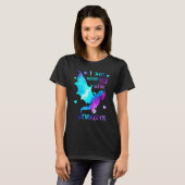 I just wanna Fly with Dragons  Dragon Girl  Space  T-Shirt (Vorne ganz)