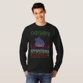 I just Want a Hippopotamus for Ugly Christmas Swea T-Shirt (Vorne ganz)