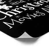 I Just Want To Bake Stuff And Watch Christmas Movi Poster (Ecke)