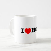 I Kaffee-Tasse des Herz-HOU Kaffeetasse (Vorderseite Links)