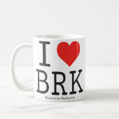 I Kaffee-Tasse Liebe-Berkshires Hathaway (BRK) Kaffeetasse (Links)