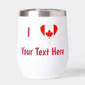 I (Kanadisches Flaggenherz) Ihr roter Text (Rückseite)