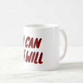 i kann und i wird motivierend Design Kaffeetasse (VorderseiteRechts)