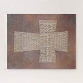 I Kapitel 13 Liebe Christliches Bibelkreuz Puzzle (Horizontal)