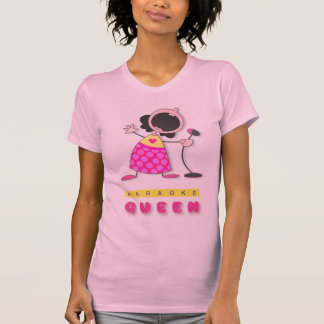 I Karaoke-Königin-T-Shirt des Liebe-Karaoke-| T-Shirt