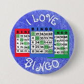 I kardiert Liebe BINGO Knopf Button (Vorderseite)