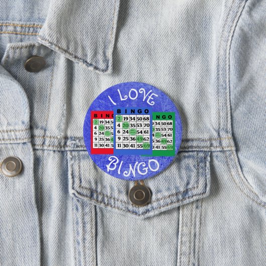I kardiert Liebe BINGO Knopf Button (Beispiel)