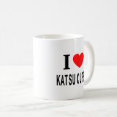 I ❤️ KATSU CURRY I LIEBE KATSU CURRY I HEART KATSU KAFFEETASSE (VorderseiteRechts)