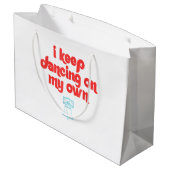 I Keep Dancing on My Own Philly Philadelphia Große Geschenktüte (Rückseite Schrägansicht)