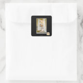 I keepz ur beerz quadratischer aufkleber (Tasche)