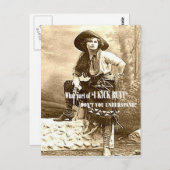 I Kick Hintern Western Cowgirl Postcard Postkarte (Vorne/Hinten)
