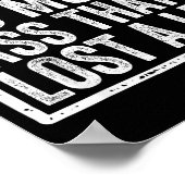 I Kicked So Much That I Lost A Leg Funny Leg Amput Poster (Ecke)