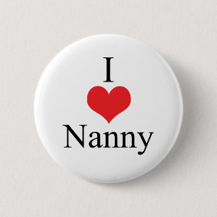 I Kindermädchen der Liebe-(Herz) Button