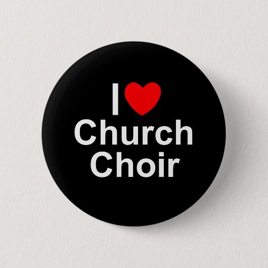 I Kirchen-Chor der Liebe-(Herz) Button (Vorderseite)