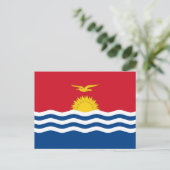 I-Kiribati-Flagge, Flagge Kiribatis Postkarte (Stehend Vorderseite)